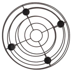 Adventskranz Rustik, Stabkerzen/braun Matt, 25 Cm