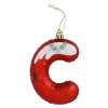 Anhänger Buchstabe, C/rot, 10 Cm
