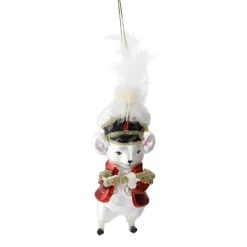 Anhänger Fancy, Edel, Maus/weiß, 12.5 Cm