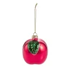 Anhänger Frucht, Apfel/rot, 7.5 Cm