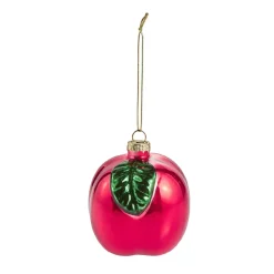 Anhänger Frucht, Apfel/rot, 7.5 Cm