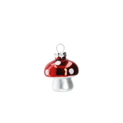 Anhänger Minipilz, Rot, 4,5 Cm
