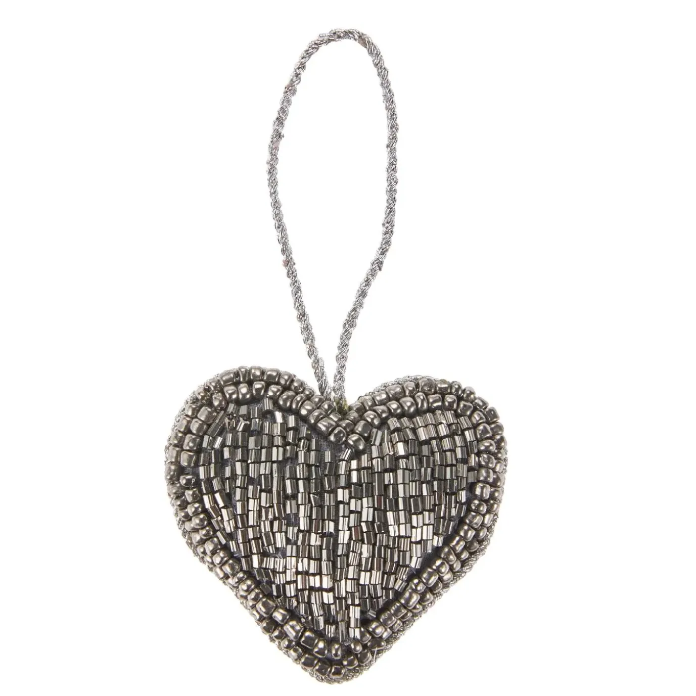 Anhänger Perlen, Herz/silber, 5.5 Cm