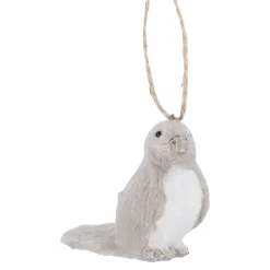 Anhänger Vogel, Grau/links, 8.5 Cm
