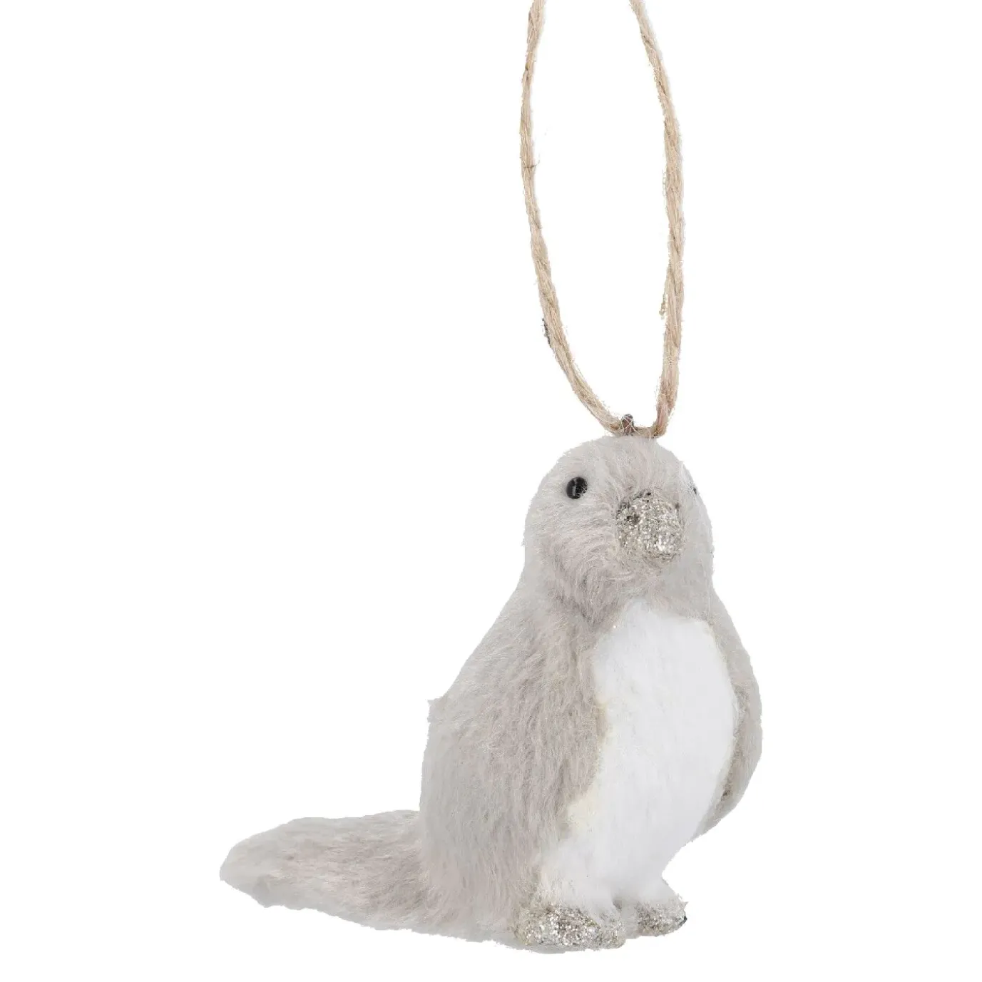 Anhänger Vogel, Grau/links, 8.5 Cm