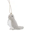 Anhänger Vogel, Grau/rechts, 8.5 Cm