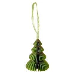 Anhänger Wabe, Tannenbaum, Mintgrün/rund, 10 Cm