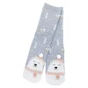 Anti-Rutschsocken Xmas, Eisbär Hellblau, Größe 36 - 41