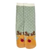 Anti-Rutschsocken Xmas, Rentier Grün, Größe 36 - 41