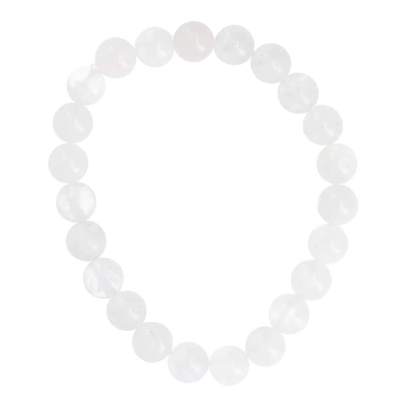 Armband Edelstein-Energie, Rockquarz/weiß