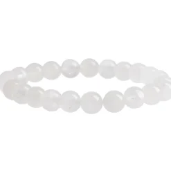 Armband Edelstein-Energie, Rockquarz/weiß