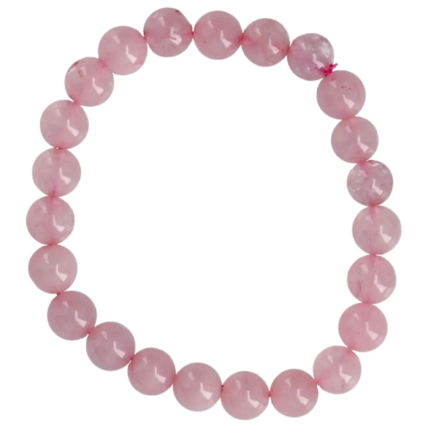 Armband Edelstein-Energie, Rosenquarz/rosa