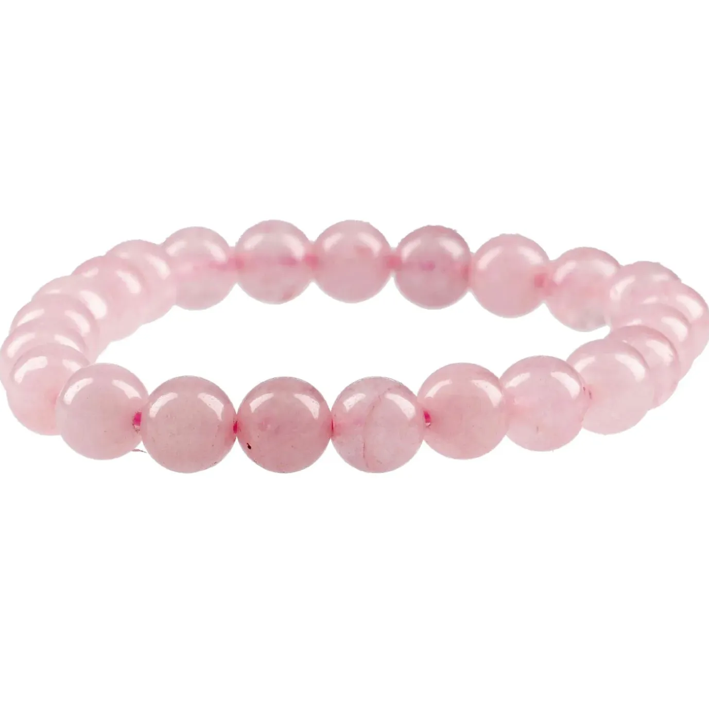 Armband Edelstein-Energie, Rosenquarz/rosa