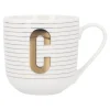 Becher Buchstabe/Streifen, C, 450 Ml