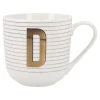 Becher Buchstabe/Streifen, D, 450 Ml