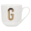 Becher Buchstabe/Streifen, G, 450 Ml