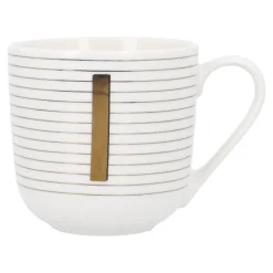 Becher Buchstabe/Streifen, I, 450 Ml