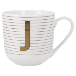 Becher Buchstabe/Streifen, J, 450 Ml