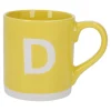 Becher Buchstabe/Uni, D/gelb, 440 Ml