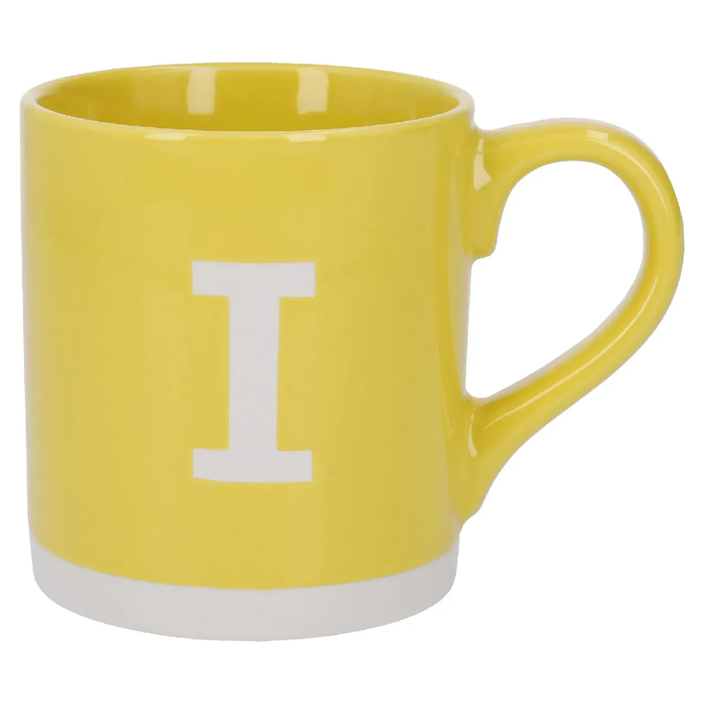 Becher Buchstabe/Uni, I/gelb, 440 Ml
