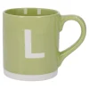 Becher Buchstabe/Uni, L/grün, 440 Ml