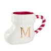 Becher Stiefel Mit Buchstabe, M/weiß, 400 Ml