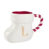 Becher Stiefel Mit Buchstabe, L/weiß, 400 Ml