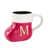 Becher Stiefel Mit Buchstabe, M/rot, 400 Ml