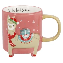 Becher Xmas/Tierfuß, Lama, 480 Ml