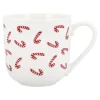 Becher Zuckerstangen, Weiß/rot, 450 Ml