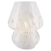 Deko-Lampe Sprenkel, Weiß, 18.5 Cm