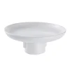 Deko-Schale Auf Fuß, Weiß, 20 Cm