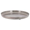 Deko-Schale Metall, Rund/beige, 20 Cm