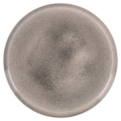 Deko-Schale Metall, Rund/beige, 20 Cm