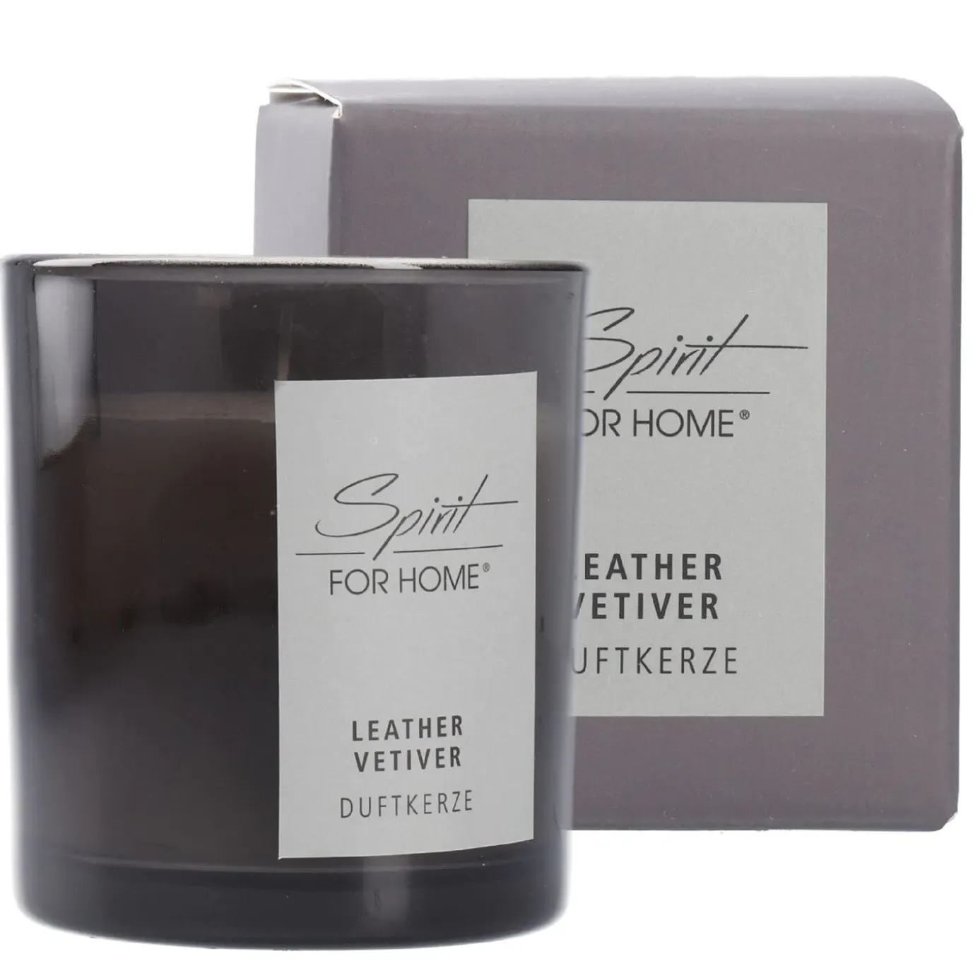 Duftkerze Home, Leather/Vetiver, 140 G