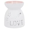 Duftlampe Motiv, Love/weiß/rosa, 9.5 Cm