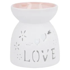 Duftlampe Motiv, Love/weiß/rosa, 9.5 Cm