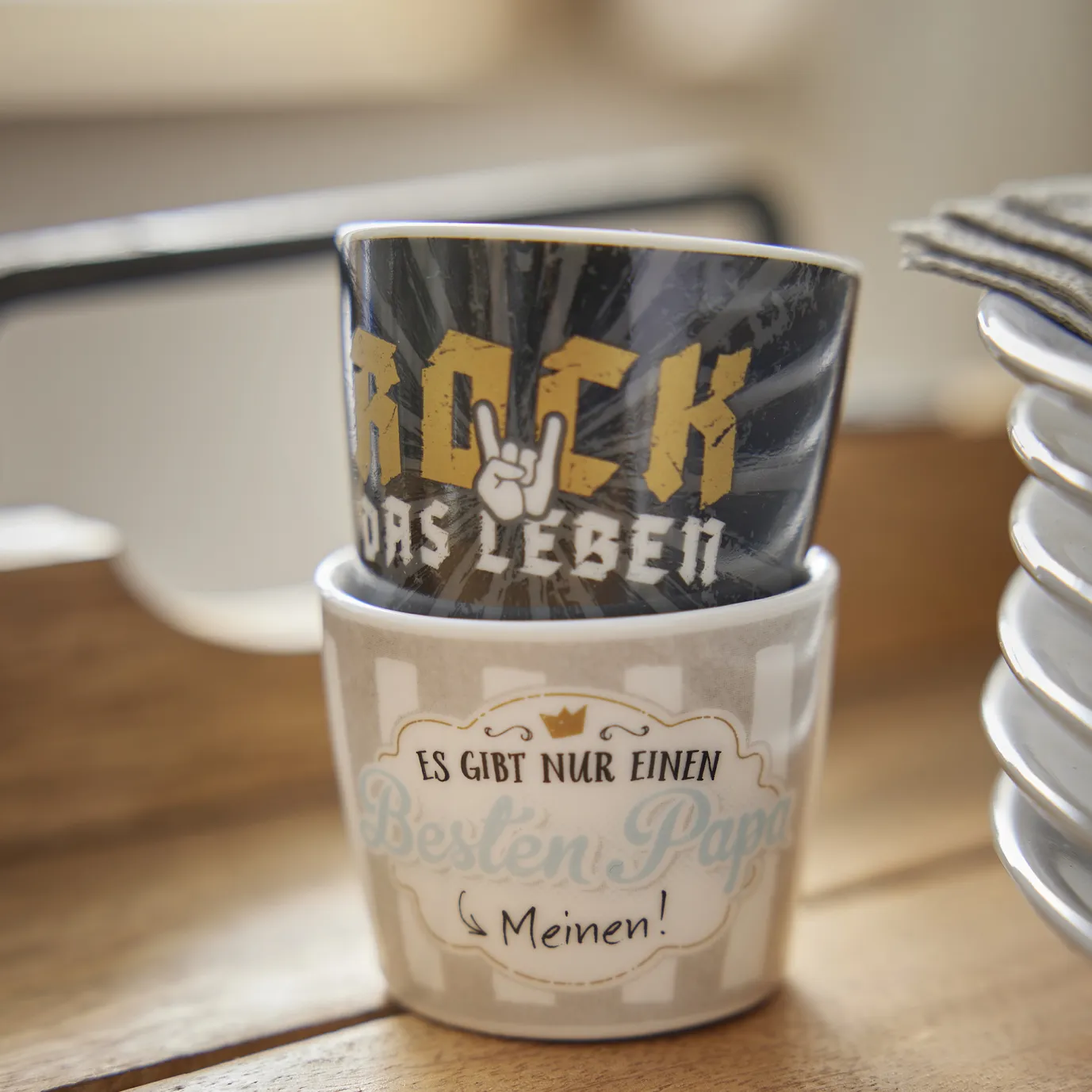 Eierbecher, Papa