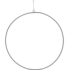 3er Set Deko-Ringe, Schwarz/matt