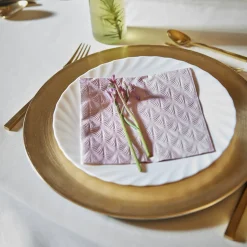 6er Set Dekoteller, 33 Cm, Gold