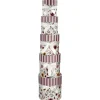 5er Set Geschenkkarton Floral/rund, Lila