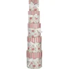 5er Set Geschenkkarton Floral/rund, Rosa