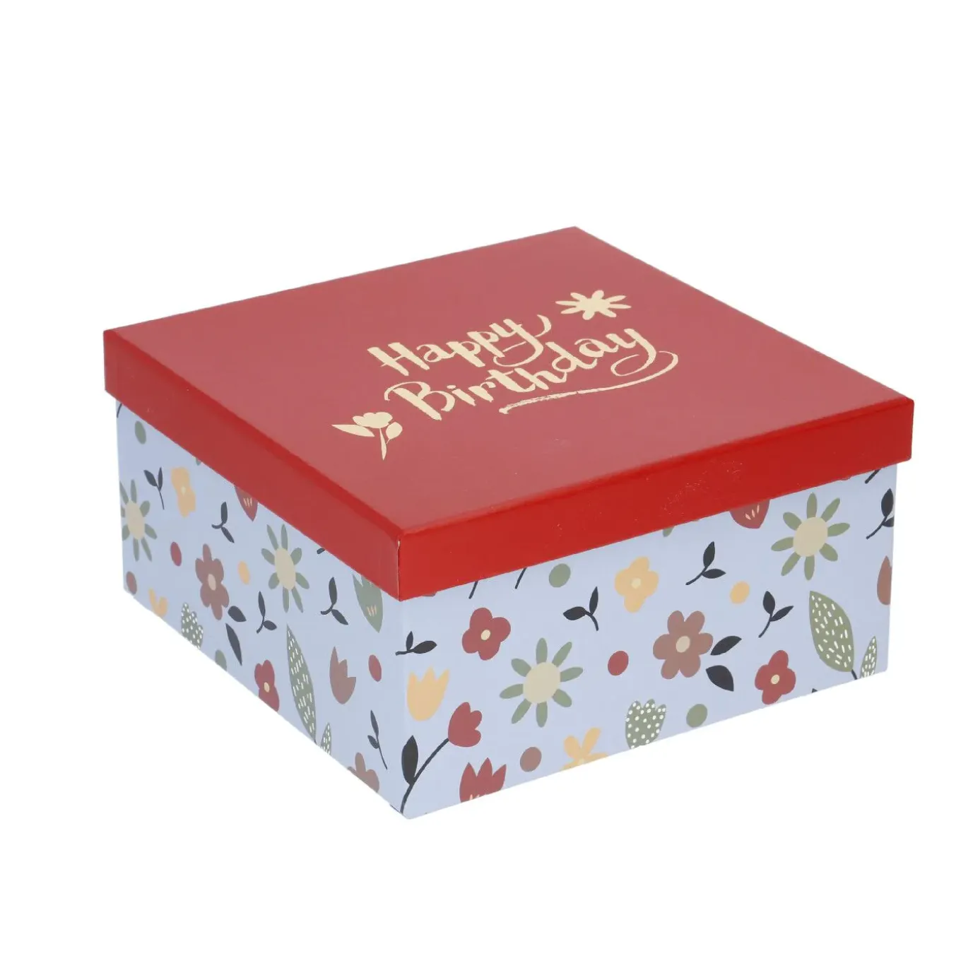 5er Set Geschenkkarton Motiv, Blau
