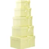 5er Set Geschenkkarton Schleife, Gelb