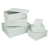6er Set Geschenkkarton Uni, Hellsalbei