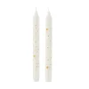 2er Set Stabkerze Weihnachten, Sterne, 24 Cm