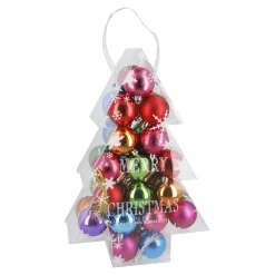 34er Set Weihnachtskugeln, Fancy