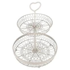 Etagere Nostalgie, 2 Körbe, Taupe, 35 Cm