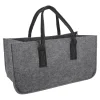 Filztasche Kamin, Dunkelgrau