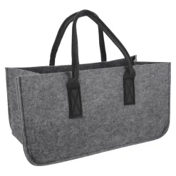 Filztasche Kamin, Dunkelgrau
